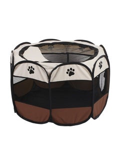 Wiiguda Foldable Pet Tent Brown/White/Black S  - Image 1