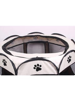 Generic Foldable Pet Tent Brown/White/Black L  - Image 2