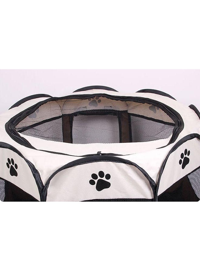 Generic Foldable Pet Tent Brown/White/Black L  - Image 2