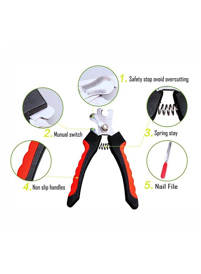 Ferplast Nail Clipper With File Black/Red/Silver  - Image 3