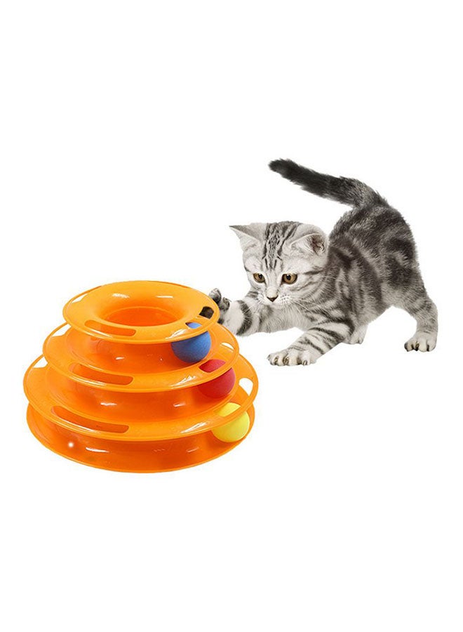 برج الألعاب دوّار مكوّن من 3 طبقات برتقالي/أزرق/زهري - Image 2