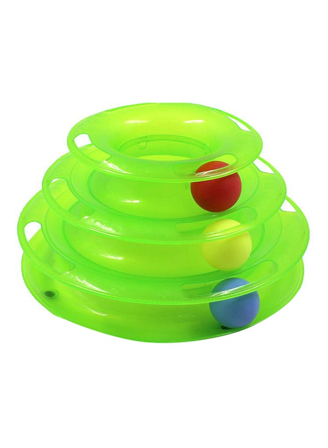 برج الألعاب دوّار مكوّن من 3 طبقات أخضر / أحمر / أزرق