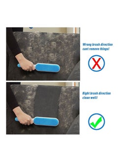 Double Sided Reusable Pet Fur Remover With Self-Cleaning Base Blue/White - v1544000603/N19786490A_3