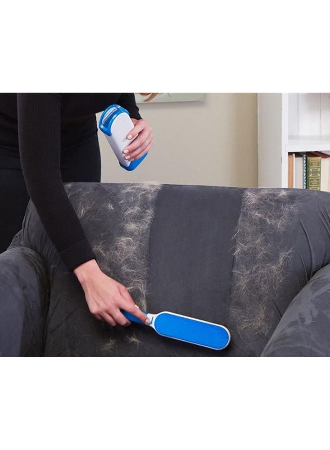 Gagafeel Double Sided Reusable Pet Fur Remover With Self-Cleaning Base Blue/White  - Image 2
