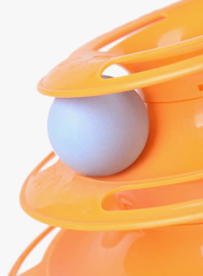 مسار على شكل برج من 3 طبقات برتقالي/ أصفر/ أحمر - Image 3