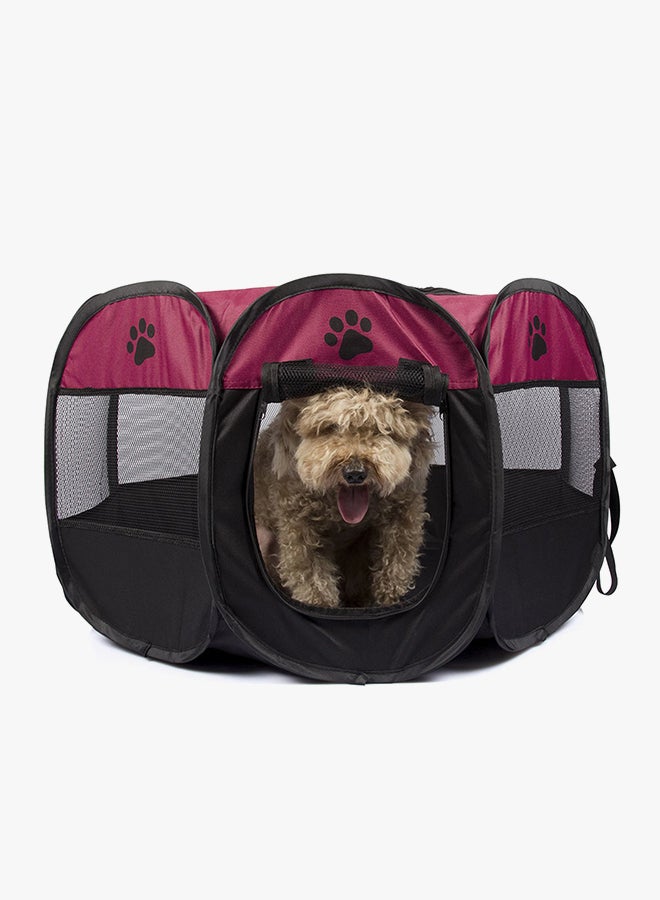 بيت الكلب الأليف لممارسة اللعب قابل للطيّ أحمر قاني/أسود L - Image 2