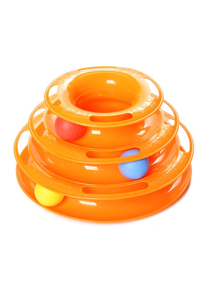 دمية دوارة من 3 طبقات برتقالي/أحمر/أزرق - Image 1