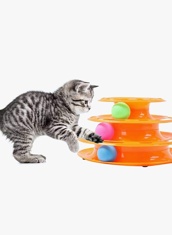 دمية دوارة من 3 طبقات برتقالي/أحمر/أزرق - Image 2