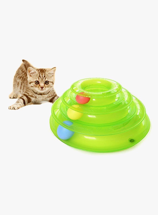 Three-Layer Turntable Toy Green/Red/Blue - Image 2