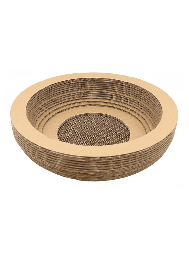 Scratch Board Bowl Brown