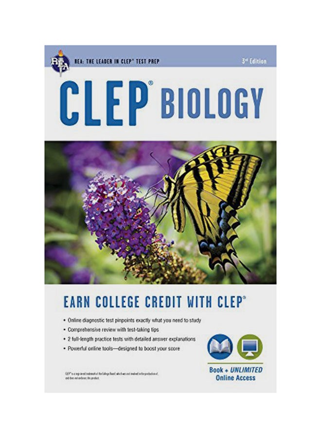 CLEP Biology: Earn College Credit With CLEP + Online paperback english - 17-Jan-13 - v1544000763/N19798241A_1