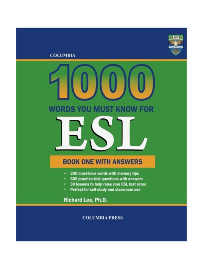1000 Words You Must Know For ESL paperback english - 25-Apr-13 