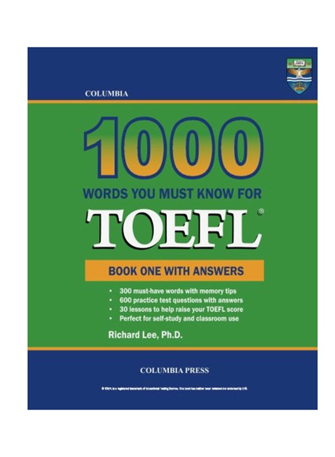 null - 1000 Words You Must Know For TOEFL paperback english - 8-Apr-13 - Image 1