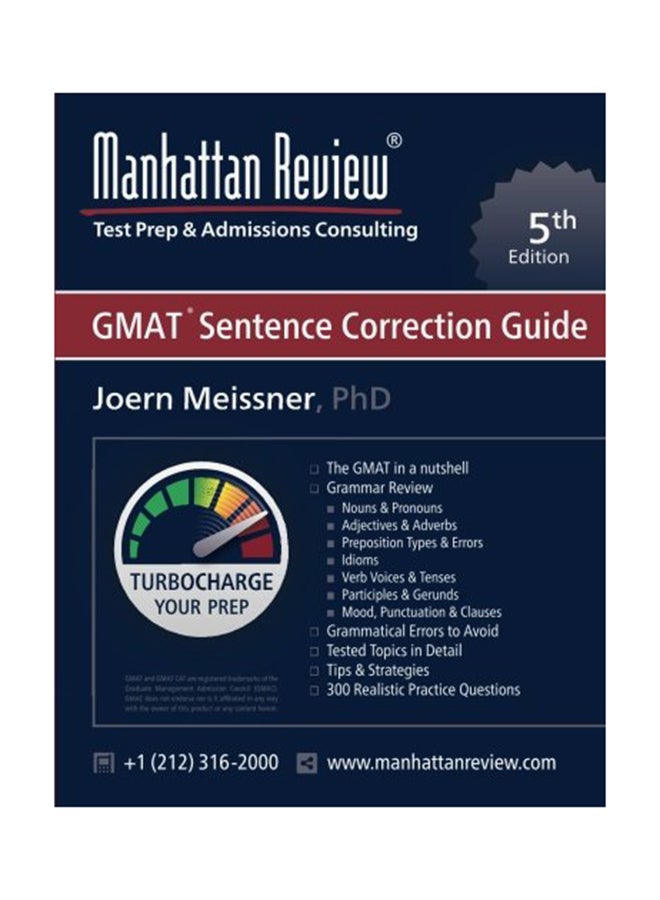 GMAT Sentence Correction Guide paperback english - 18-Dec-12 