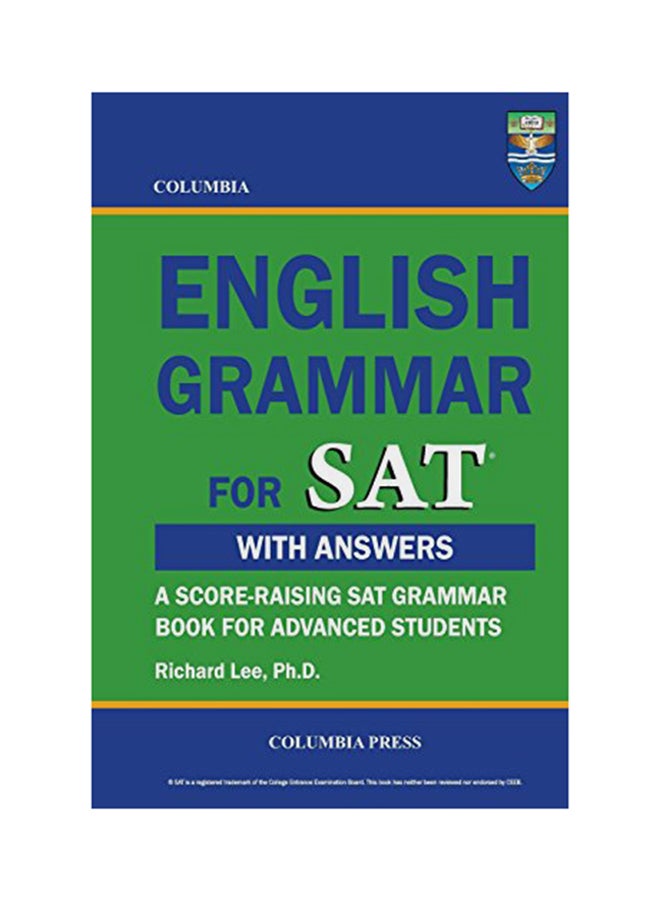 English Grammar For SAT With Answer paperback english - 14-Dec-12