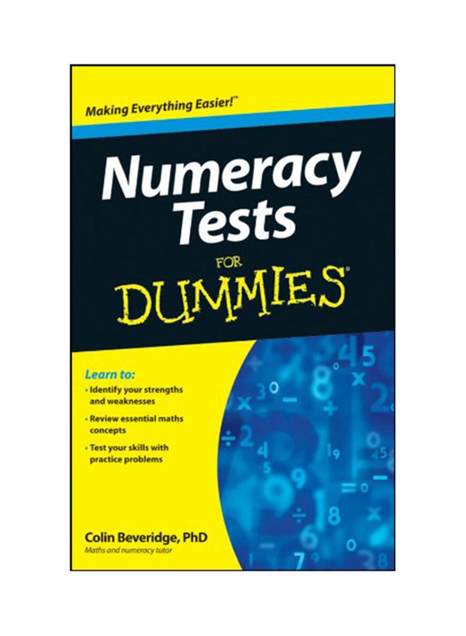 Numeracy Tests For Dummies paperback english - 22-May-12
