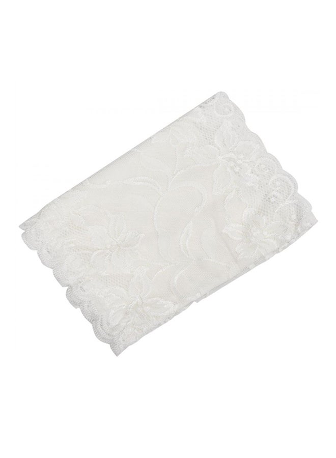 Lace Design Bra White  - Image 2