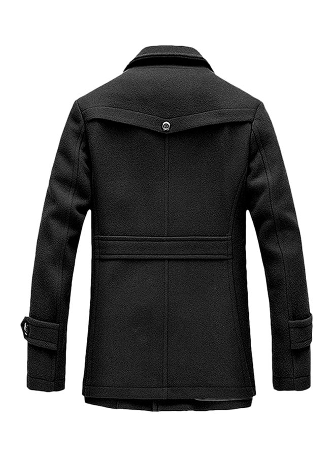 FASHION - Casual Long Sleeves Coat Blue - Image 1