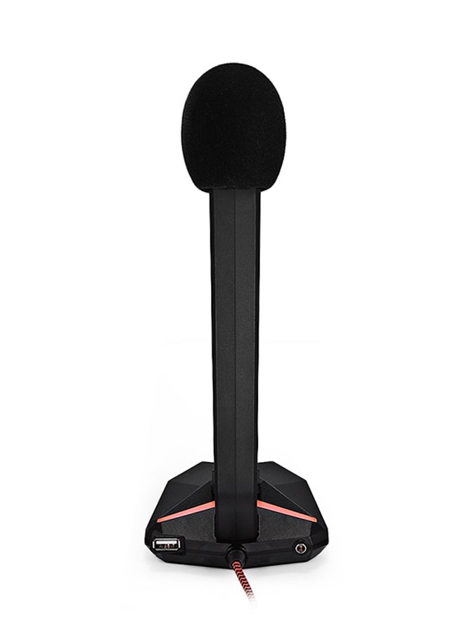 ميكروفون تسجيل مكثف سلكي للألعاب G33 لسطح المكتب مزود بمؤشر LED وتوصيل USB - Image 2