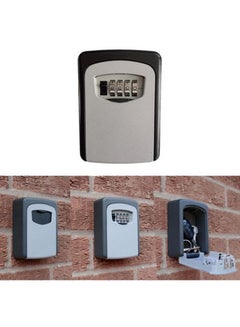 Generic Wall Mounted Key Storage Lock Box Black/Grey 120x35x85mm  - Image 5