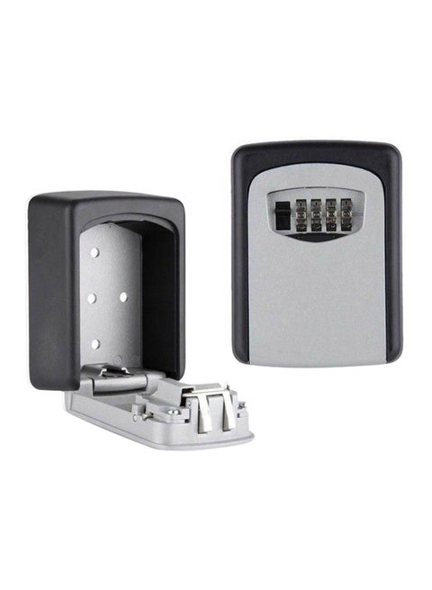 Key Storage Safe Black/Silver 12.2x8.8x4cm
