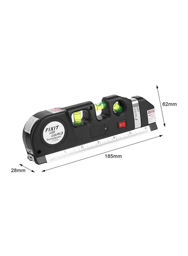 FIXIT Laser Level Pro 3 Measuring Equipment Black/Silver 185x28x62mm  - Image 2