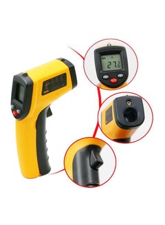 Generic Digital Infrared Thermometer Yellow/Black 140x65x39mm  - Image 2