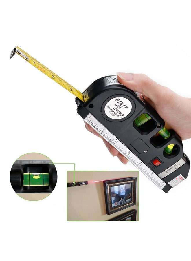 FIXIT Pro3 Laser Level Measuring Tape Black/White  - Image 3
