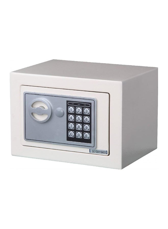 17EF Digital Electronic Safe White/Silver 23.9x17x17centimeter