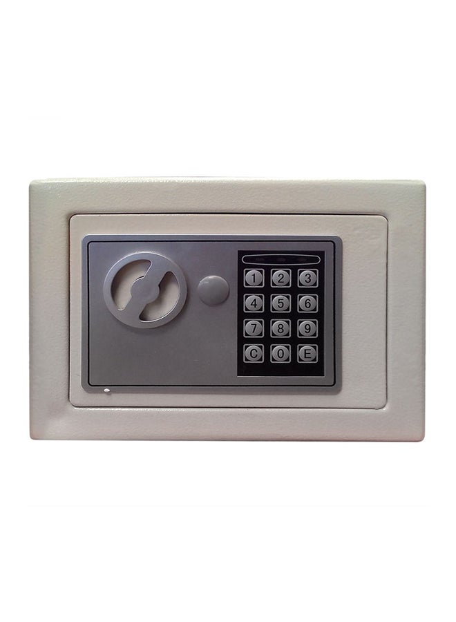 EL17 Digital Electronic Safe Beige/Grey 23x17x17centimeter