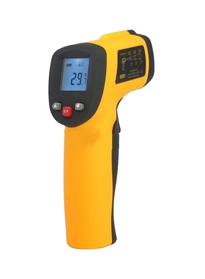 Digital IR Infrared Thermometer Yellow/Black 15.3x10x4.3cm - Image 1