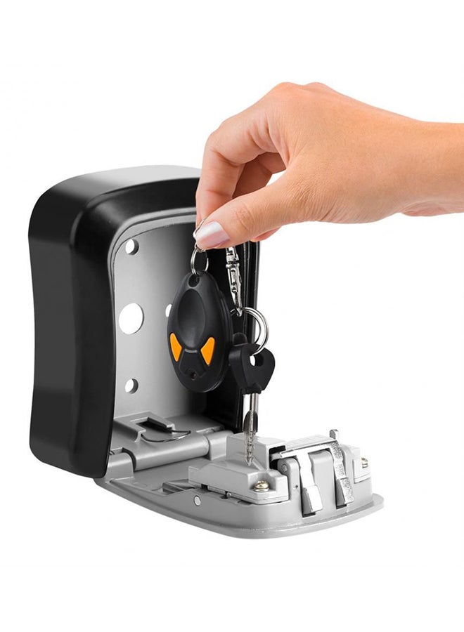 خزنة تثبت على الحائط رمادي/أسود/فضي 11.5x9.5x3.9Ø³Ù†ØªÙŠÙ…ØªØ± - Image 4