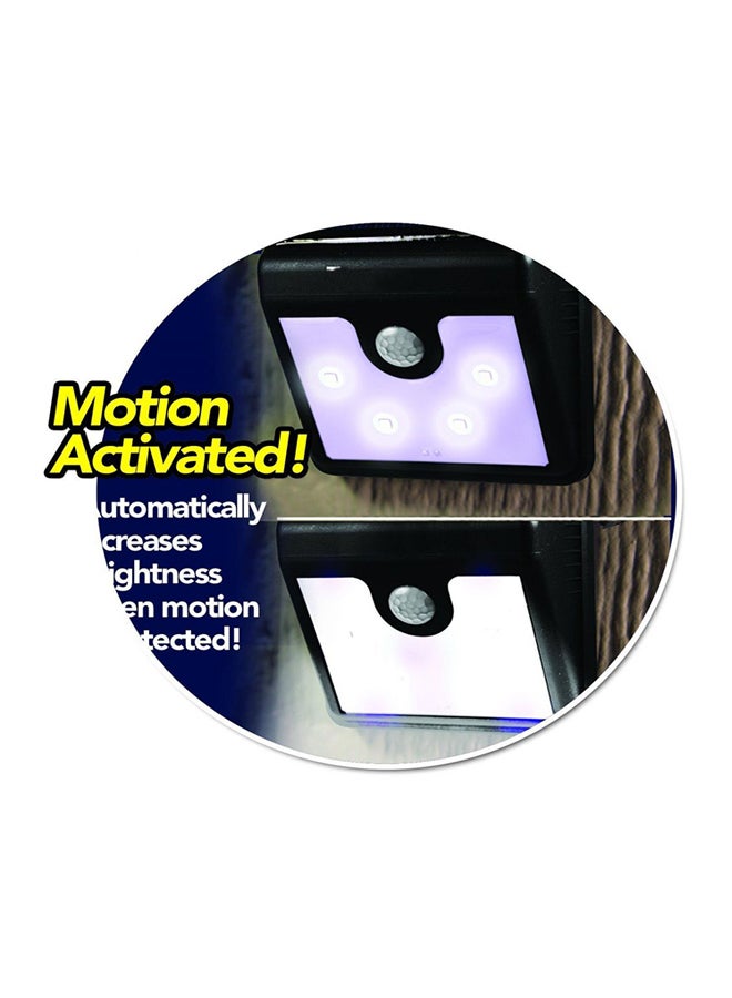 إيفربايت مصباح LED يعمل بالطاقة الشمسية مزود بجهاز استشعار للحركة أسود / أبيض / أزرق 10.6x8.6x4سم - Image 4