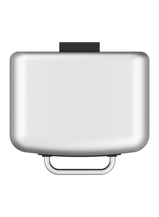 Cosmoplast 6-Liter Lumina Steel Waste Bin With Pedal Grey  - Image 3