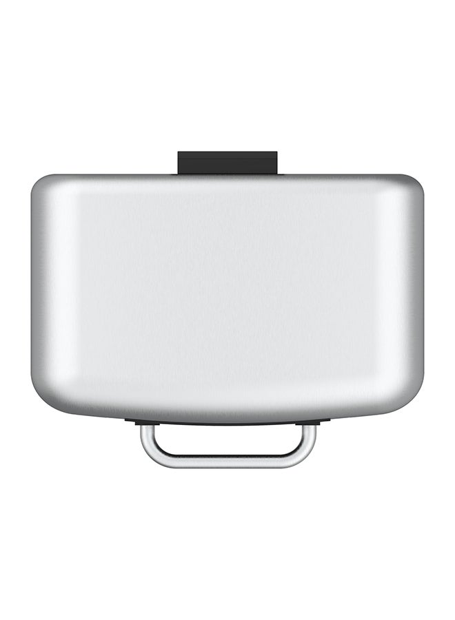 Cosmoplast 20-Liter Lumina Steel Waste Bin With Pedal Grey  - Image 3