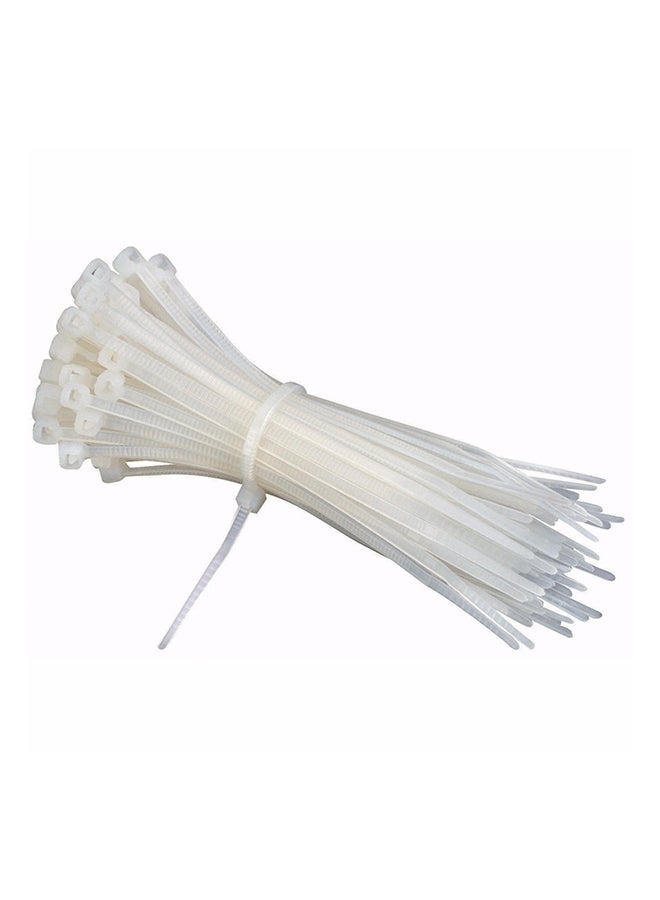 GB 100-Piece Cable Tie White 8inch  - Image 1