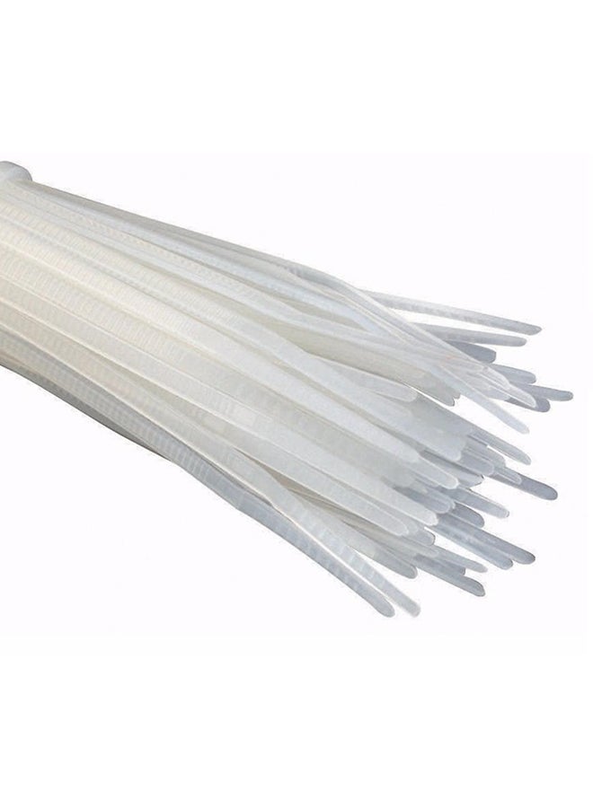 GB 100-Piece Cable Tie White 8inch  - Image 2