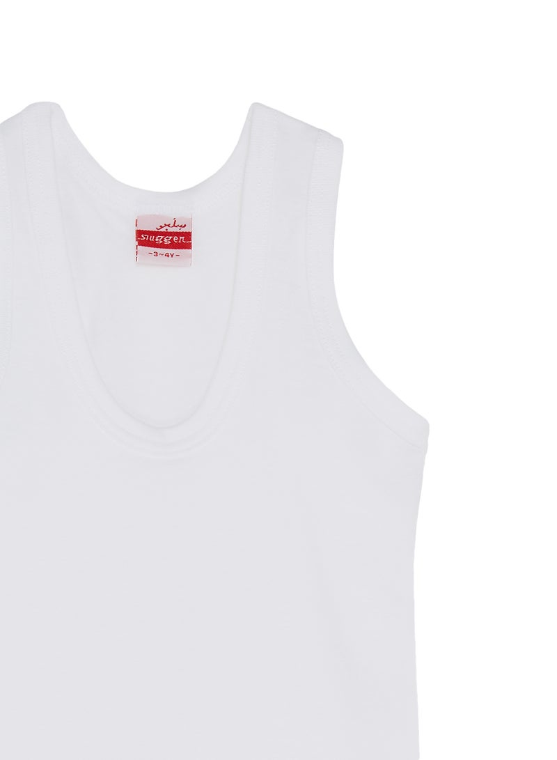 SLUGGER Cotton Vest And Brief Underwear Set White - Image 3