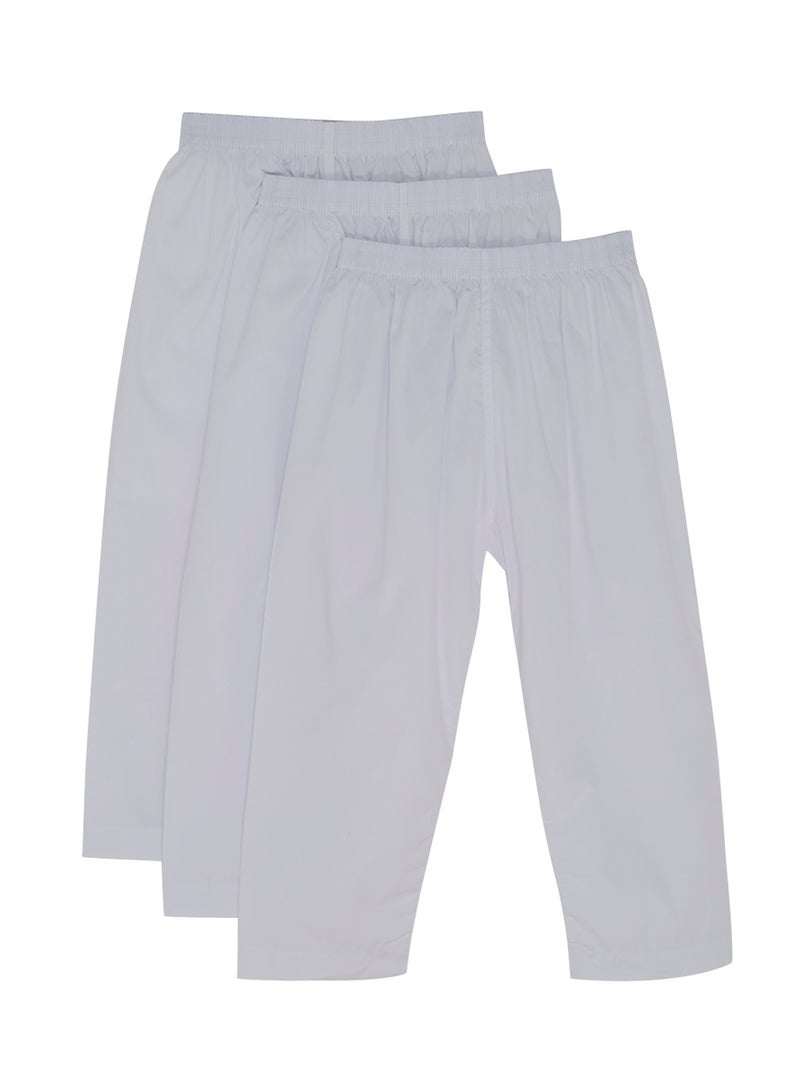 3-Piece Long Sarwal Pants White - v1544084998/N19160685A_1