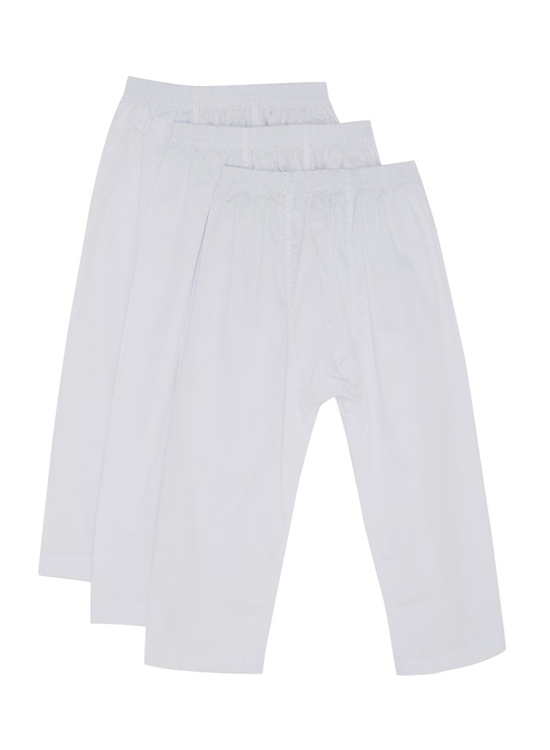 SLUGGER 3-Piece Long Sarwal Pants White - Image 2