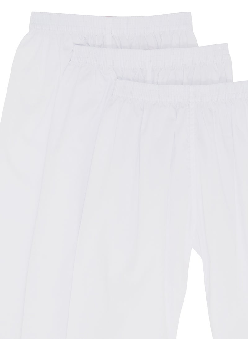 SLUGGER 3-Piece Long Sarwal Pants White - Image 3