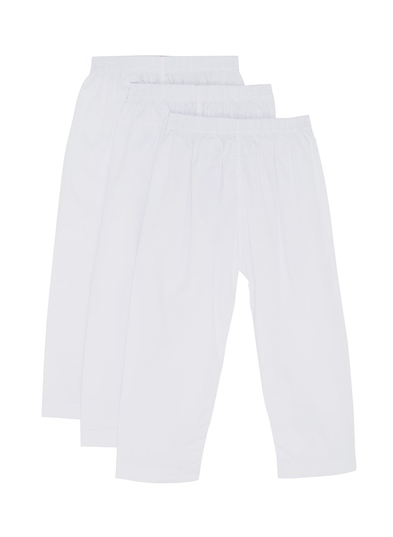 3-Piece Long Sarwal Pants White - v1544085003/N19161019A_1