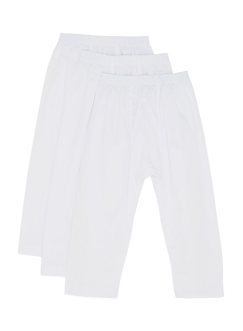 SLUGGER - 3-Piece Long Sarwal Pants White - Image 1
