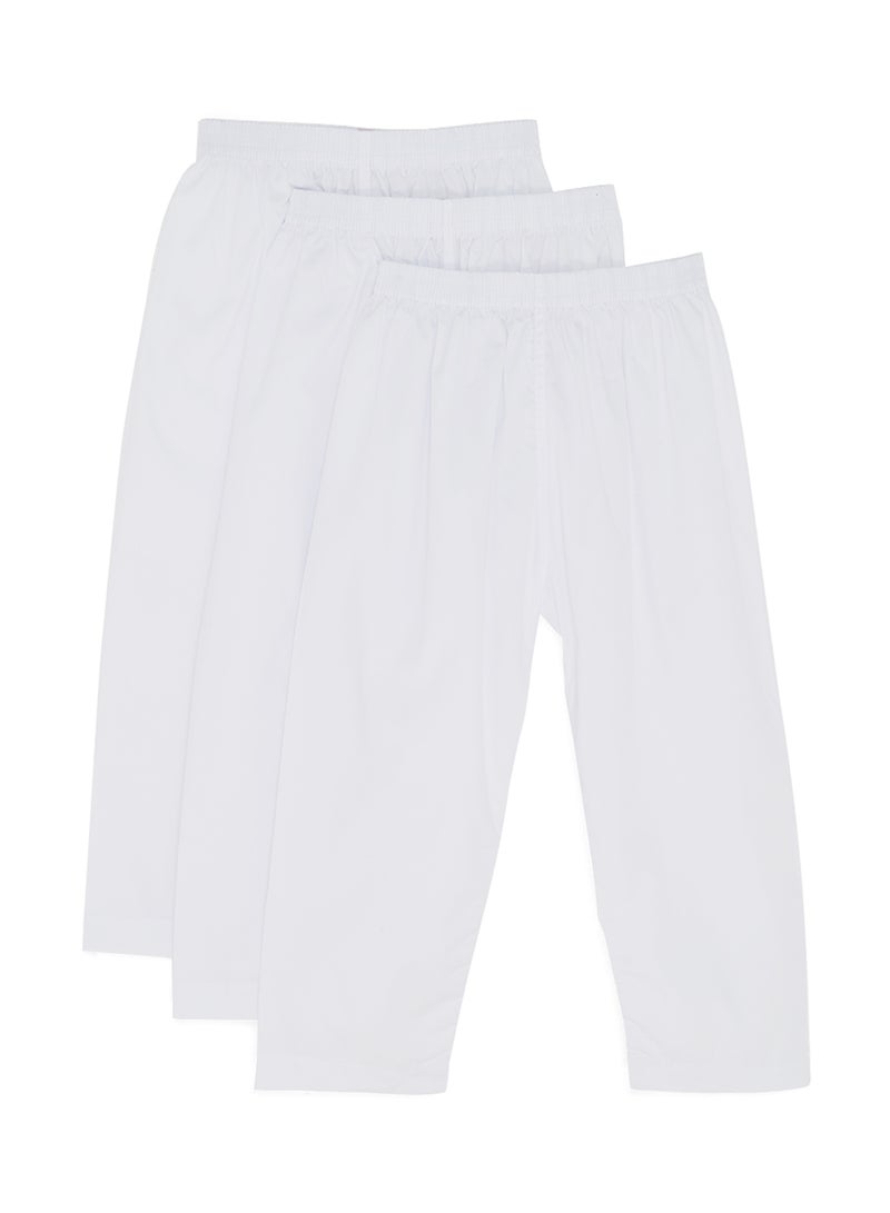 SLUGGER - 3-Piece Long Sarwal Pants White - Image 1