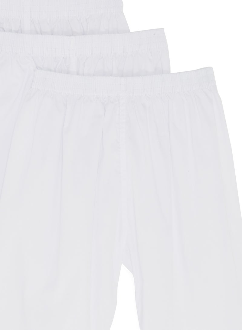 SLUGGER - 3-Piece Long Sarwal Pants White - Image 1