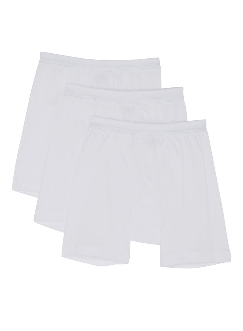 SLUGGER 3-Piece Cotton Boxers White  - Image 1