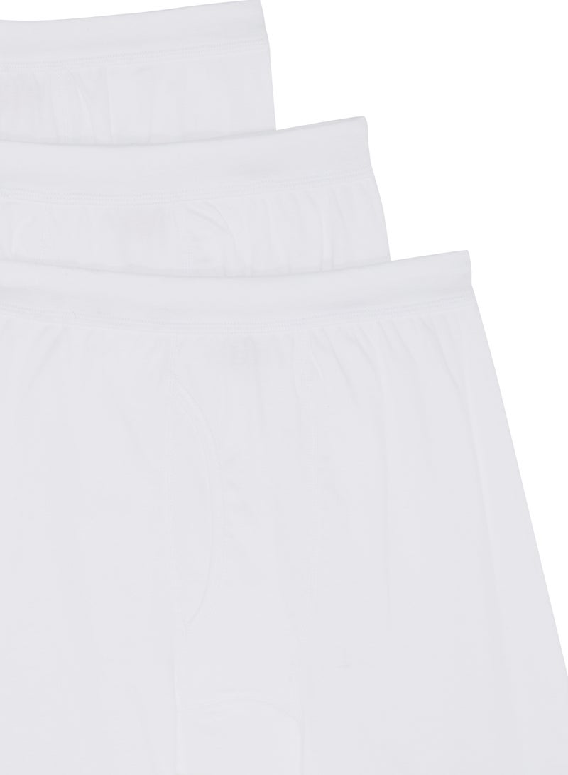 SLUGGER 3-Piece Cotton Boxers White  - Image 3