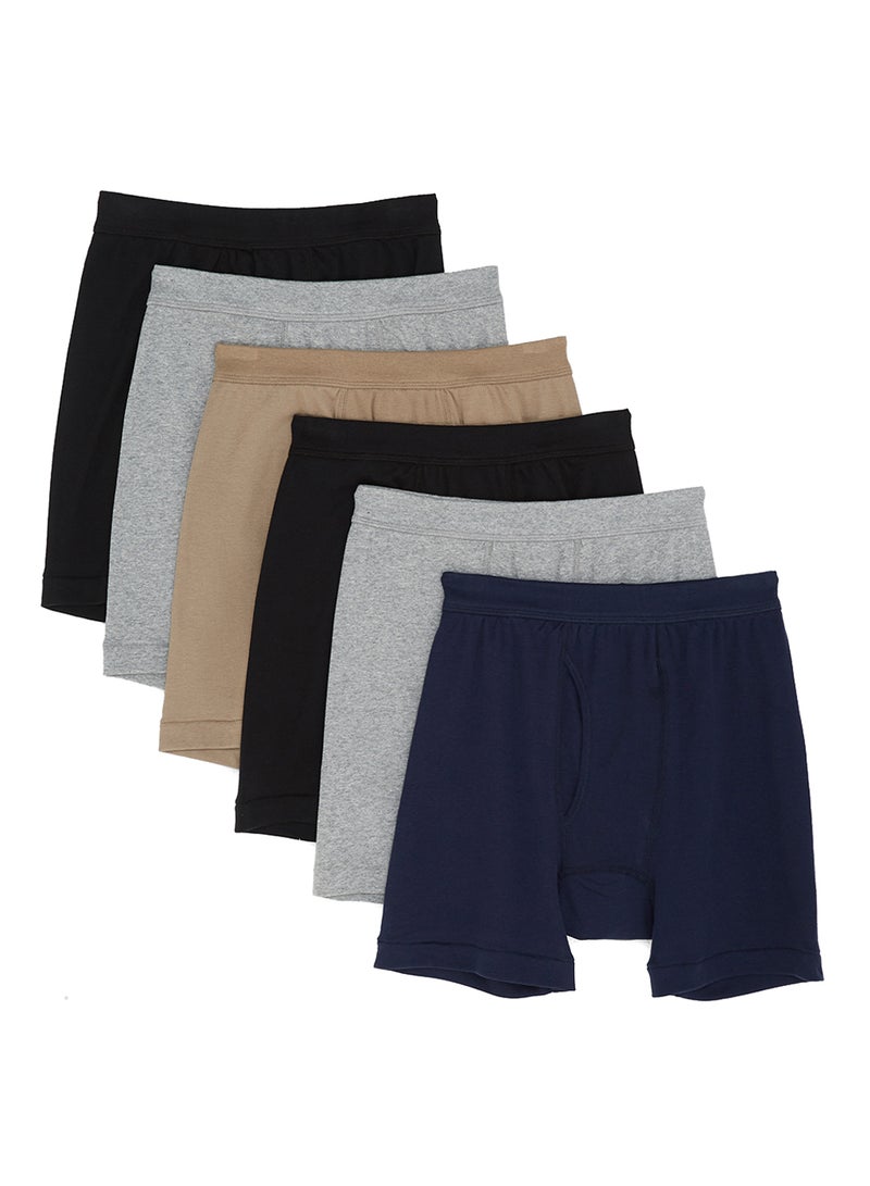 6-Piece Cotton Boxers Assorted - v1544085020/N19161262A_1