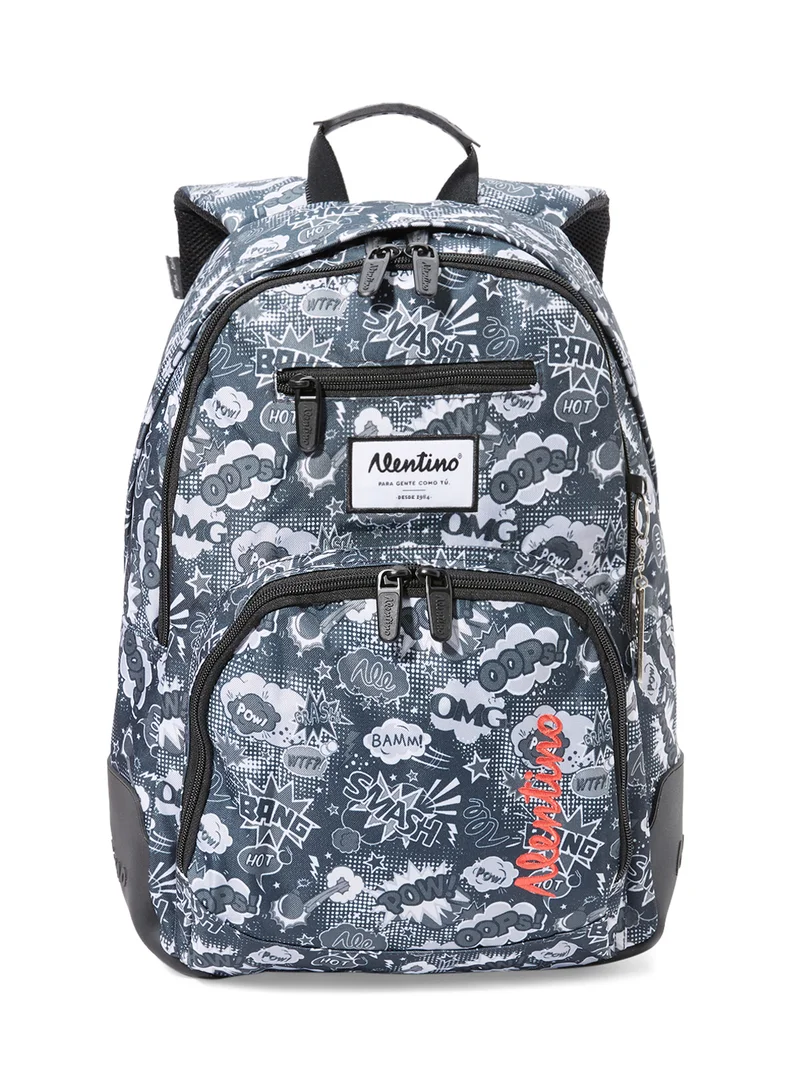 Alentino Goma-A Black Black Backpacks