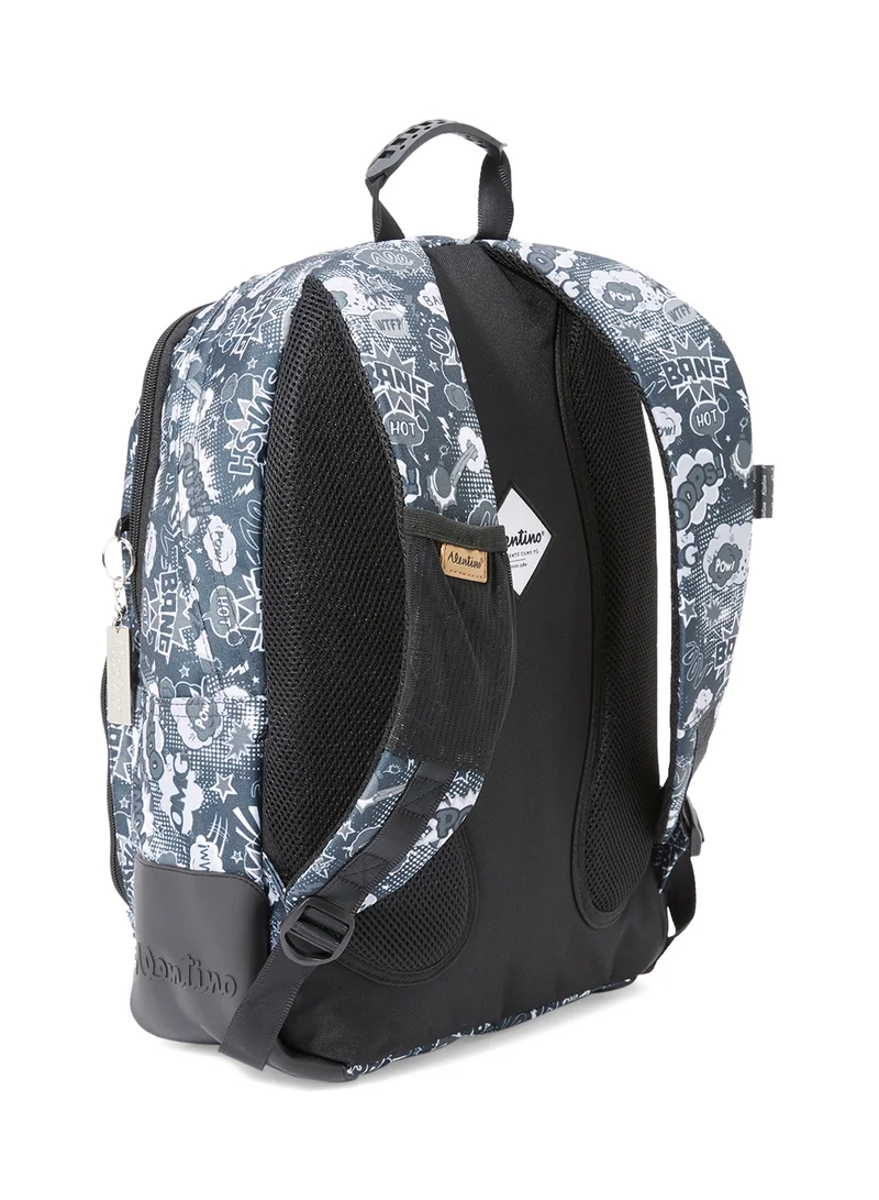 Alentino Goma-A Black Black Backpacks